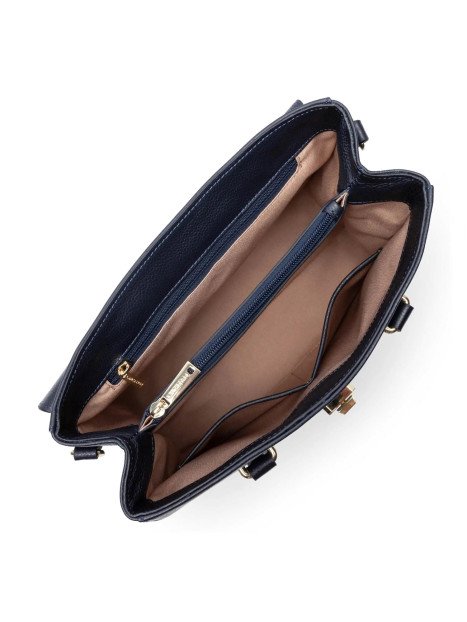 Lancaster 547-56 - CUIR DE VACHETTE - BLEU Foulonné Milano - Sac shopping Sac business