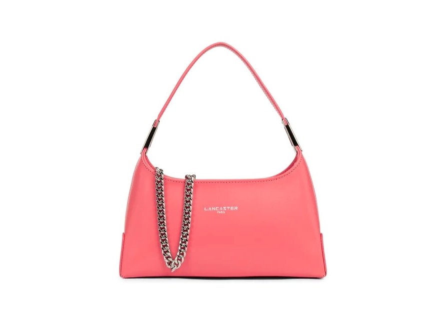 Lancaster 433-30 - CUIR DE VACHETTE - ROSE sac porté épaule suave s taille s Sac porté travers