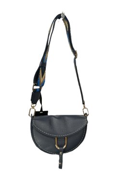 vison'a 24130 - CUIR DE VACHETTE - NOTTE visona'- california- porté travers rabat Sac business