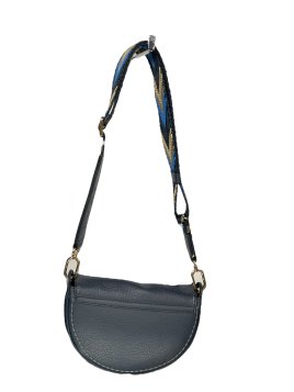 vison'a 24130 - CUIR DE VACHETTE - NOTTE visona'- california- porté travers rabat Sac business