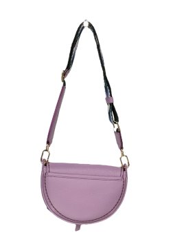 vison'a 24130 - CUIR DE VACHETTE - VIOLE visona'- california- porté travers rabat Sac business