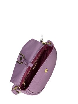 vison'a 24130 - CUIR DE VACHETTE - VIOLE visona'- california- porté travers rabat Sac business