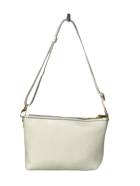 vison'a 5190 - CUIR DE VACHETTE - BIANCO visona' - califonia- porté travers xs sacs-a-mains