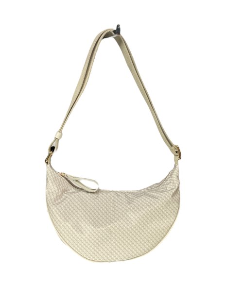 vison'a 23712 - TOILE ET CUIR - GREIGE visona'- plinio- porté travers demi lune sacs-a-mains