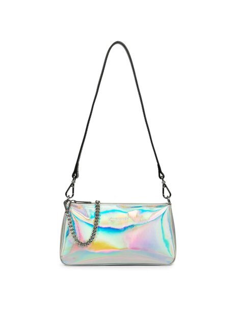 Lancaster 433-40 - POLYURÉTHANE - ARGENT lancaster- glass irio - besace baguette sacs-a-mains