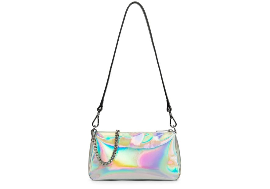 Lancaster 433-40 - POLYURÉTHANE - ARGENT lancaster- glass irio - besace baguette Sac business