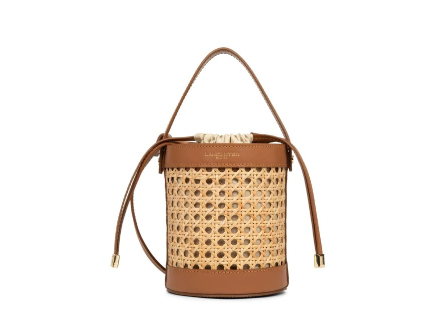 Lancaster 480-110 - ROTIN/CUIR - CAMEL lancaster - cannage rotin - seau s Sac business