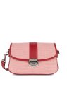 Lancaster 531-025 - TOILE/CUIR - ROUGE lancaster - canvas fia - sac rabat m sacs-a-mains