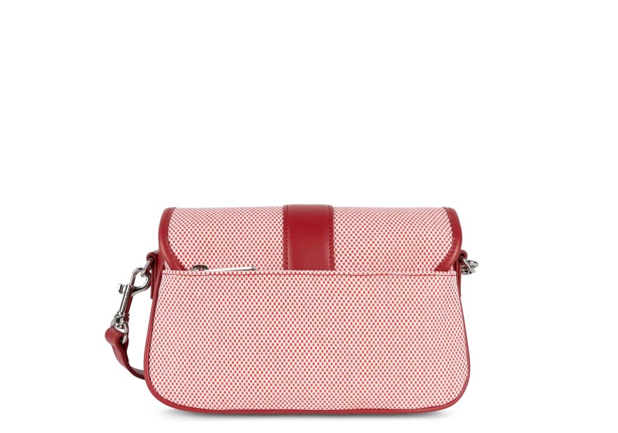 Lancaster 531-025 - TOILE/CUIR - ROUGE lancaster - canvas fia - sac rabat m Sac business
