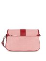 Lancaster 531-025 - TOILE/CUIR - ROUGE lancaster - canvas fia - sac rabat m sacs-a-mains