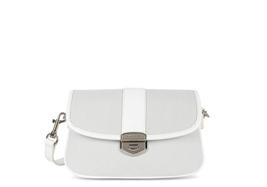 Lancaster 531-025 - TOILE/CUIR - BLANC lancaster - canvas fia - sac rabat m Sac business