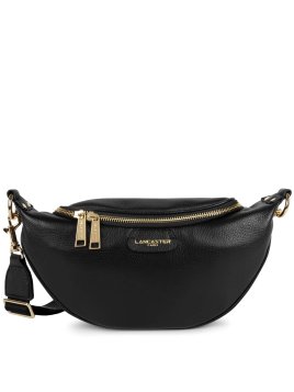 Lancaster 529-85 - CUIR DE VACHETTE - NOIR sac banane l dune Sac porté travers