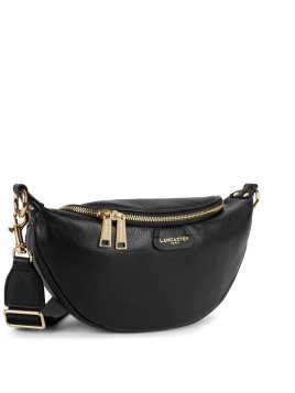 Lancaster 529-85 - CUIR DE VACHETTE - NOIR sac banane l dune Sac porté travers