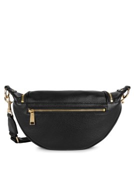 Lancaster 529-85 - CUIR DE VACHETTE - NOIR sac banane l dune Sac porté travers