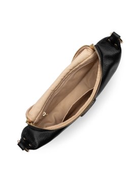 Lancaster 529-85 - CUIR DE VACHETTE - NOIR sac banane l dune Sac porté travers