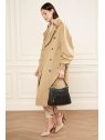 Lancaster 529-86 - CUIR DE VACHETTE - NOIR dune - sac besace carré sacs-a-mains