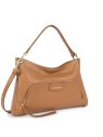 Lancaster 529-86 - CUIR DE VACHETTE - CAME dune - sac besace carré sacs-a-mains