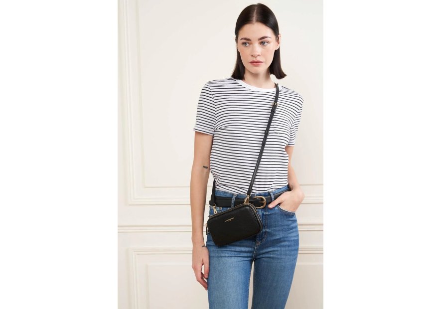 Lancaster 129-30 - CUIR DE VACHETTE - NOIR mini sac ceinture dune lancaster Sac business