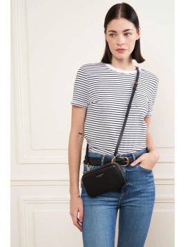 Lancaster 129-30 - CUIR DE VACHETTE - NOIR mini sac ceinture dune lancaster Sac business