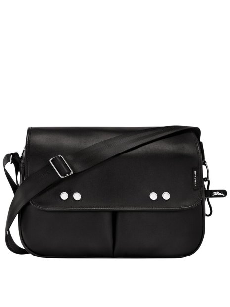 Longchamp 10249/HEK - CUIR DE VEAU - NOIR sac bandoulière m très paris sacs-a-mains