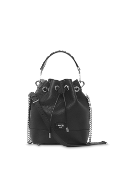 Lancel A10922 - CUIR DE VACHETTE - NOIR Ninon de Lancel S - Sac seau