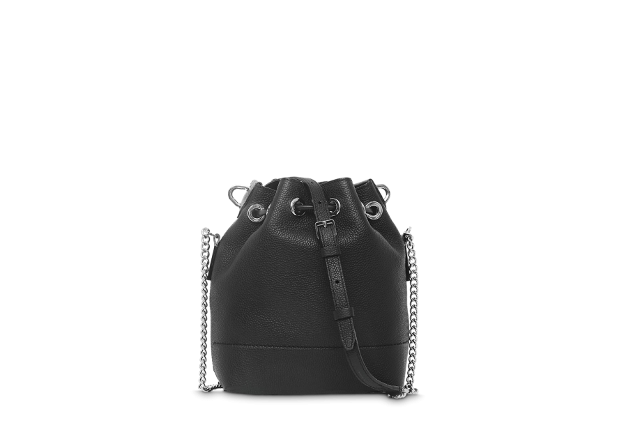 Lancel A10922 - CUIR DE VACHETTE - NOIR Ninon de Lancel S - Sac seau