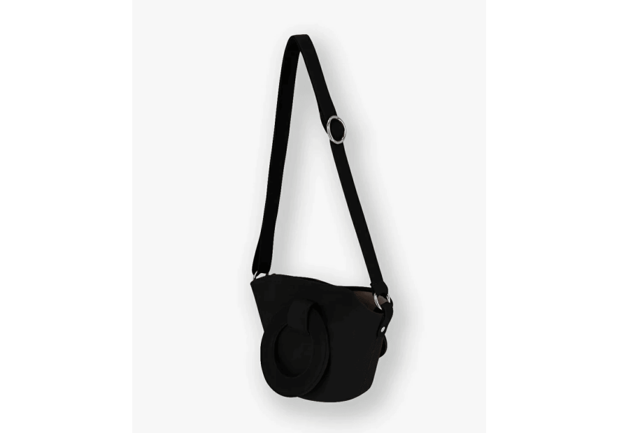 Les Ateliers Foures 0104 - CUIR DE VACHETTE - NOIR sac porté main olympe mini Sac business
