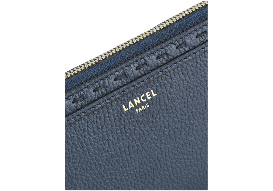 Lancel A10111 - CUIR DE VACHETTE - BLEU Premier Flirt de Lancel - Portefeuille long zippé