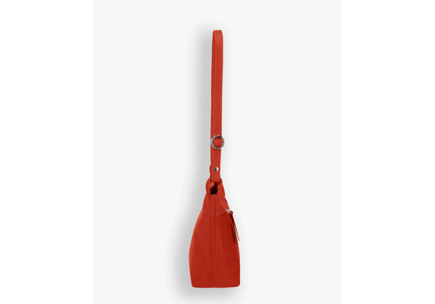 Les Ateliers Foures P100 - CUIR DE VACHETTE - ORANGE les ateliers foures-pandore-petit  sac seau Sac porté main