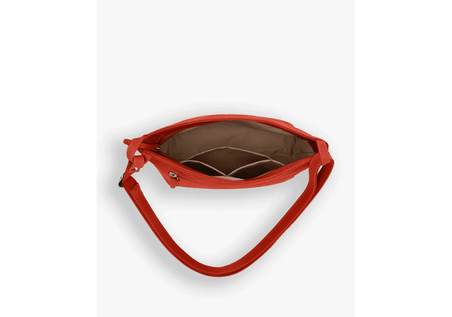 Les Ateliers Foures P100 - CUIR DE VACHETTE - ORANGE les ateliers foures-pandore-petit  sac seau Sac porté main