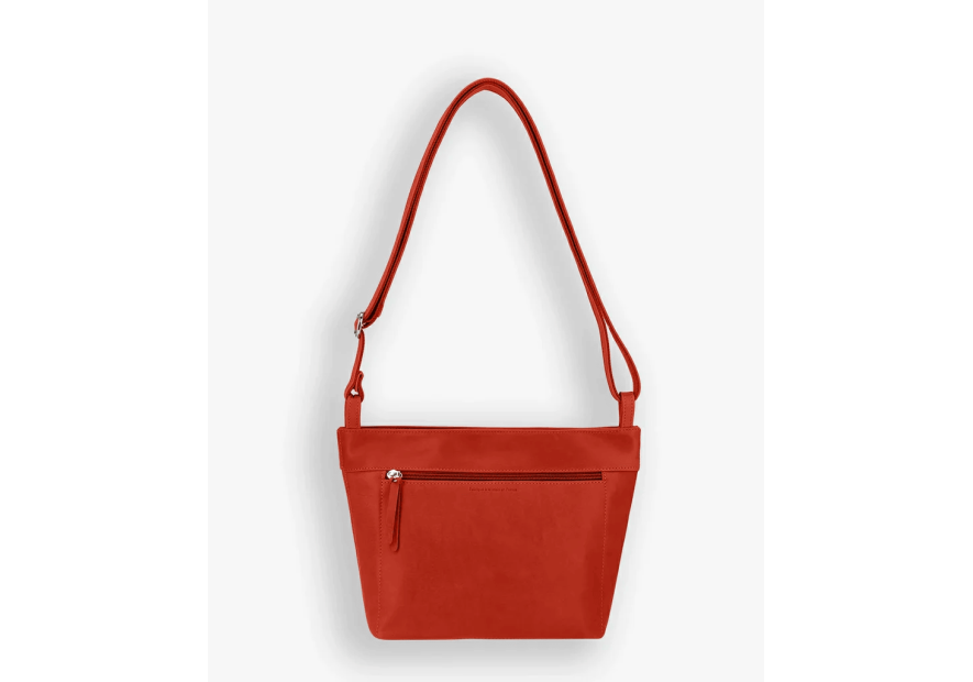 Les Ateliers Foures P100 - CUIR DE VACHETTE - ORANGE les ateliers foures-pandore-petit  sac seau Sac porté main