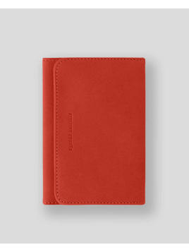 Les Ateliers Foures B46 - CUIR DE VACHETTE - ORANGE. fourès-baroudeuse-porte papiers Porte-cartes