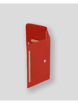 Les Ateliers Foures B46 - CUIR DE VACHETTE - ORANGE. fourès-baroudeuse-porte papiers Porte-cartes