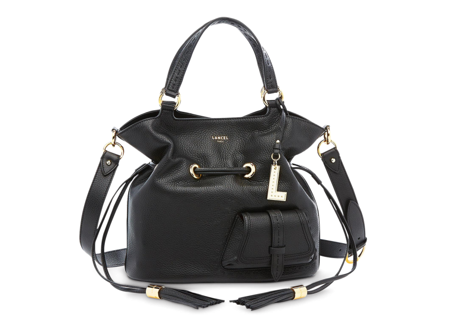 Lancel A10110 - CUIR DE VACHETTE - NOIR Premier flirt M de Lancel - Sac seau Sacs à mains