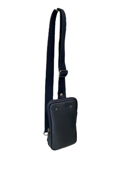 Les Ateliers Foures 9010 - CUIR DE VACHETTE - MARINE les ateliers fourès- baroudeur- porte smartphone Sacs bandoulière/Sacoches
