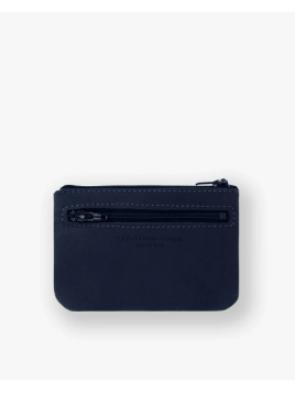 Les Ateliers Foures B39 - CUIR DE VACHETTE - NUIT porte monnaie plat zip les atelers fourès Porte-monnaie