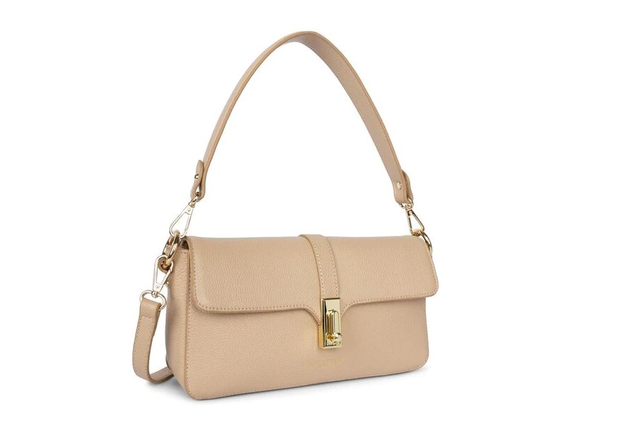 Lancaster 547-41 - CUIR DE VACHETTE - BEIG Foulonné Milano - Petit sac trotteur Sac business