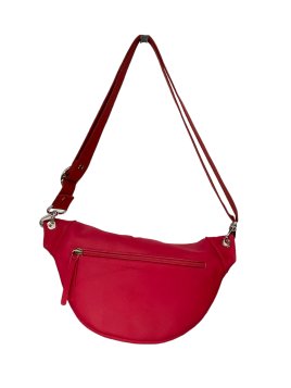 Les Ateliers Foures B125 - CUIR DE VACHETTE - HIBISC sac banane atalante medium banane