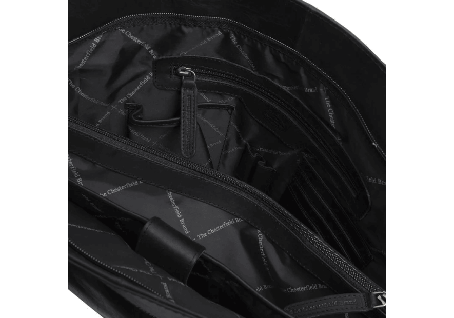 the chesterfield C38.016 - CUIR DE VACHETTE - NOI chesterfield- berlin- grand shopping Sac business