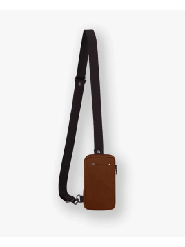 Les Ateliers Foures 9010 - CUIR DE VACHETTE - FAUVE les ateliers fourès- baroudeur- porte smartphone Sacs bandoulière/Sacoches