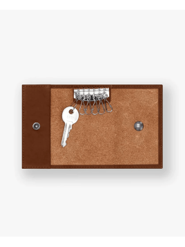 Les Ateliers Foures 905 - CUIR DE VACHETTE - FAUVE les ateliers fourès- etuis clés 6 attaches Etuis-clés