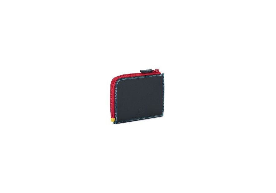 mywalit 1282 - CUIR DE VEAU - BLACK/PACE porte-monnaie zippé avec porte-cartes Portefeuilles