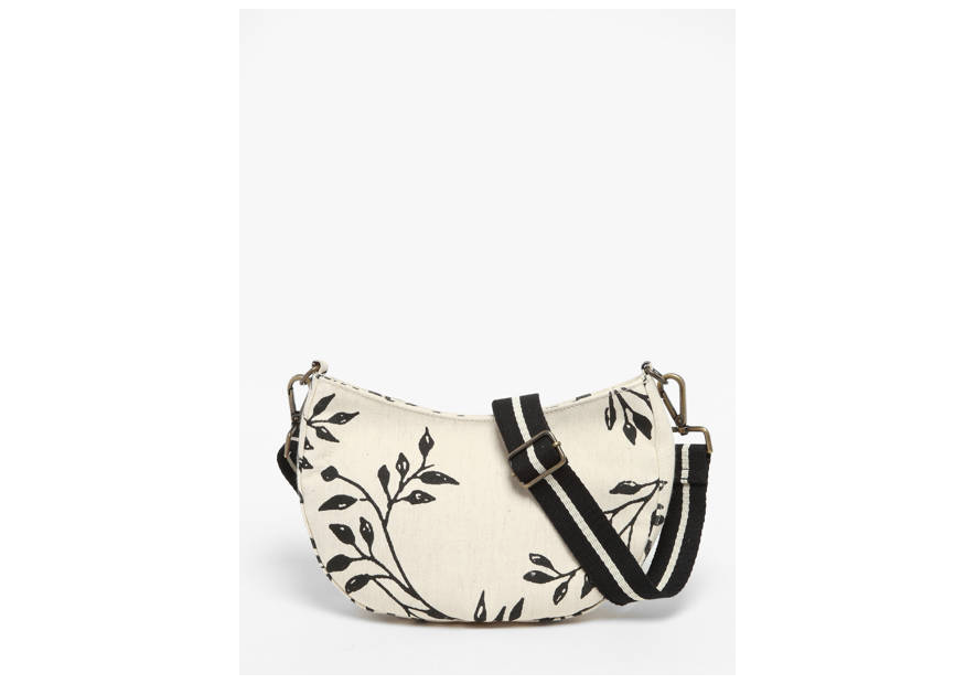 Woomen WFIG01 - COTON - FLOWER BLACK woomen- sac banane Sac business