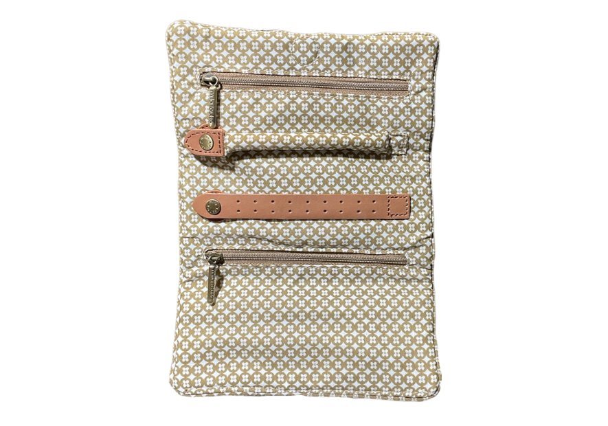 Mila Louise BIJOU EP10 - TOILE/CUIR - GOLD mila louise-bijou-etui bijoux Coffrets à bijoux