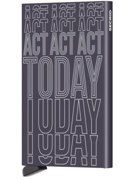 Secrid CLA - ALUMINIUM - DARK PURPLE porte cartes act today Porte-cartes