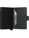 Secrid MHE - ALUMINIUM/CUIR - NOIR porte cartes miniwallet hexagon porte-cartes