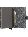 Secrid MHE - ALUMINIUM/CUIR - GREY porte cartes miniwallet hexagon pcartes-credit