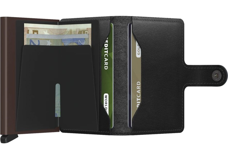 Secrid M - CUIR DE VACHETTE - BLACK-BRO porte cartes miniwallet original Porte-cartes