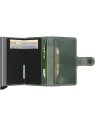 Secrid MV - CUIR DE VACHETTE - SAGE GRE porte cartes mini wallet vintage porte-cartes