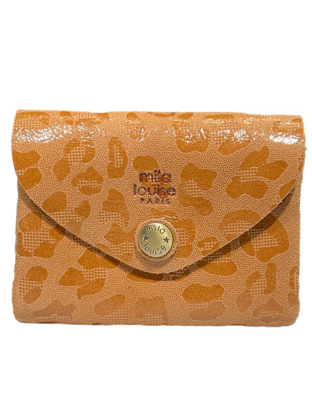 Mila Louise MONYX GP - TOILE/CUIR - CAMEL mila louise-monyx gp-porte carte Portefeuilles